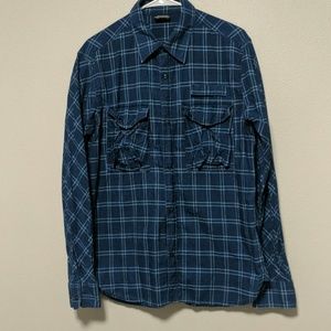 *FINAL PRICE* Indigo dyed Columbia button up.
